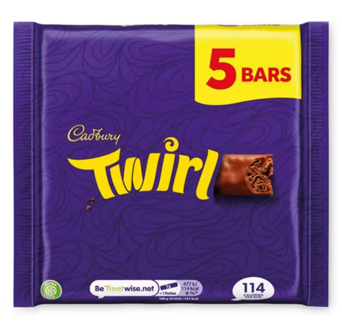 CADBURY 5PK TWIRL BARS 107.5G