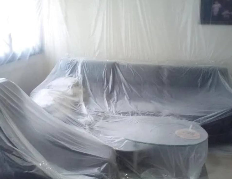 ROULEAU DE BÂCHE EN PLASTIQUE TOUT USAGE DECOR8 4 m x 25 m