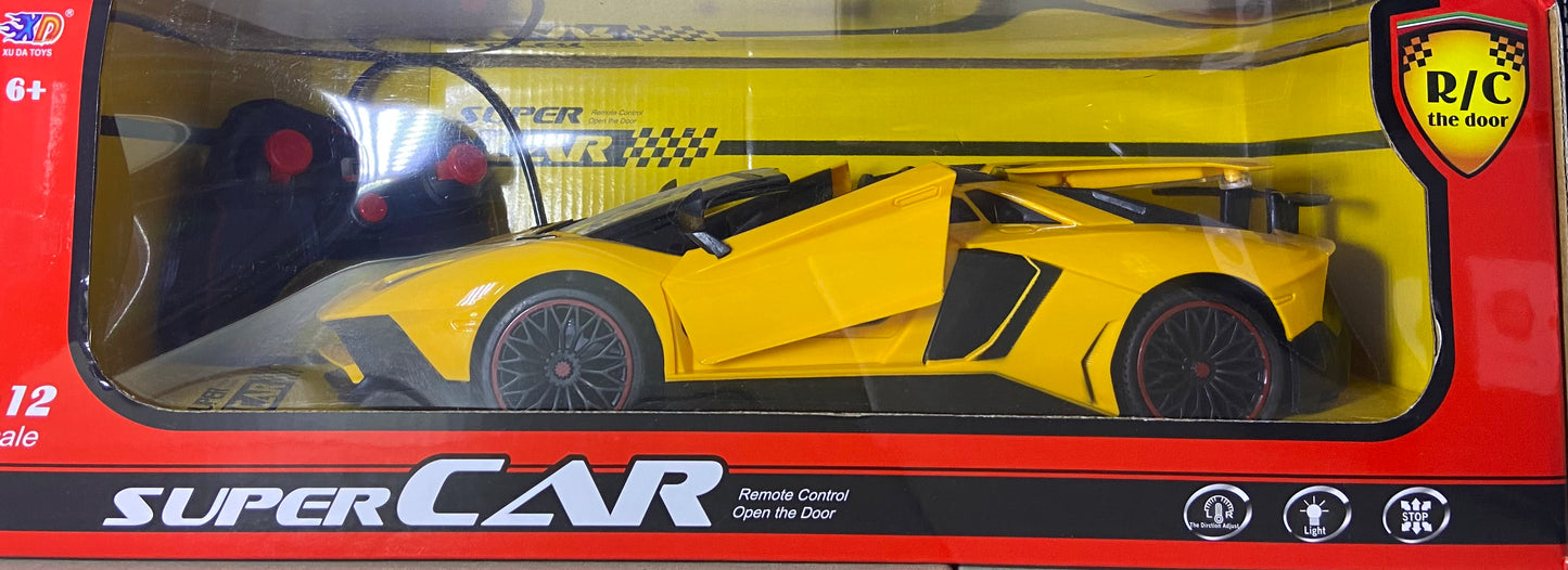 SUPER CAR WITH REMOTE CONTROL yellow