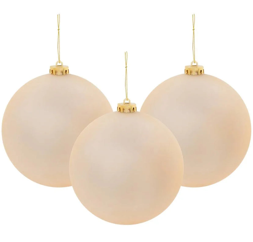 CHRISTMAS LARGE GOLD BAUBLES