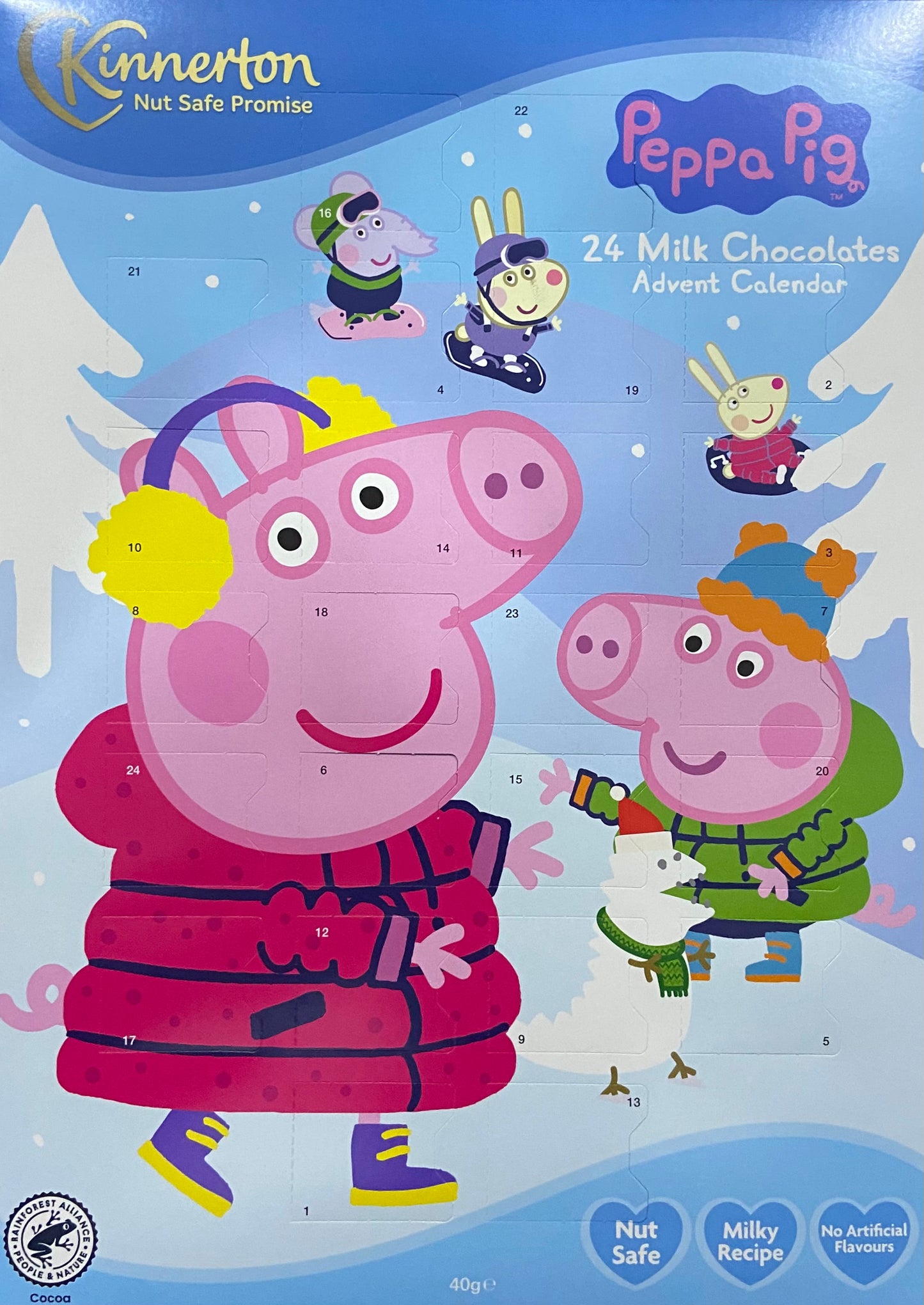 KINNERTON PEPPA PIG 24 MOLL CHOCOLATE ADVENT CALENDAR