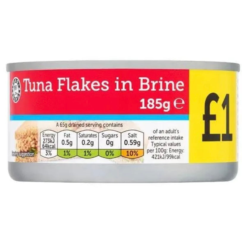 THON ÉMIETTÉ AU NATUREL 185g
