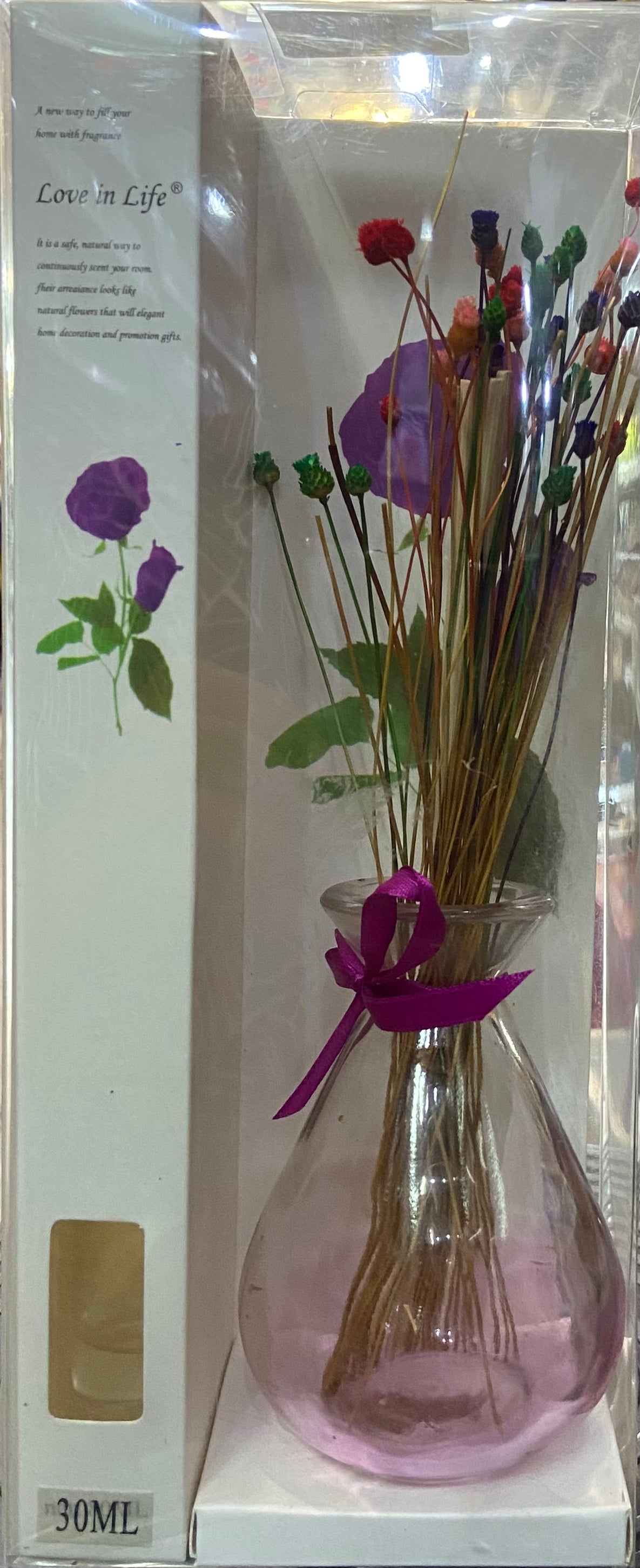 REED DIFFUSER PURPLE BOW FRAGRANT 30ML