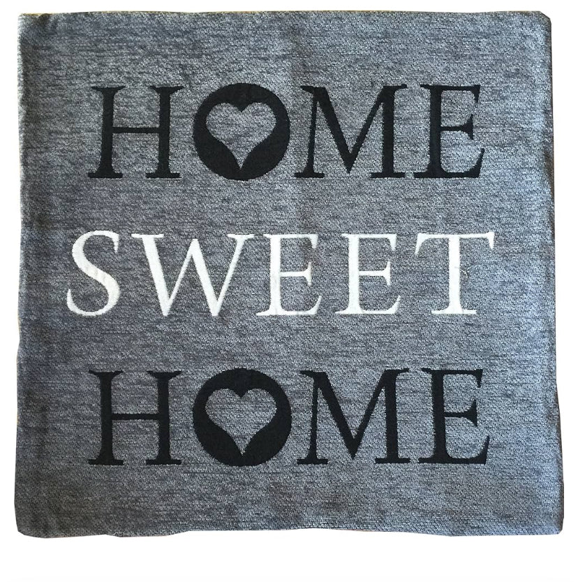 CHENILLE CUSHION COVER 17”x17” SILVER