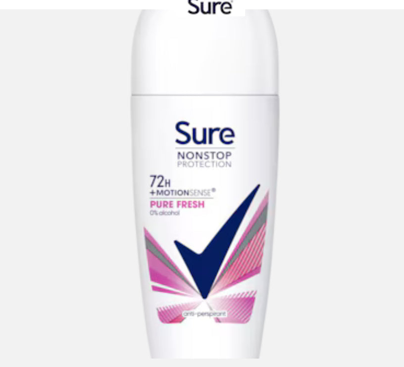 Sure Women 72hr Pure Fresh Antiperspirant Deodorant Roll On 50ml