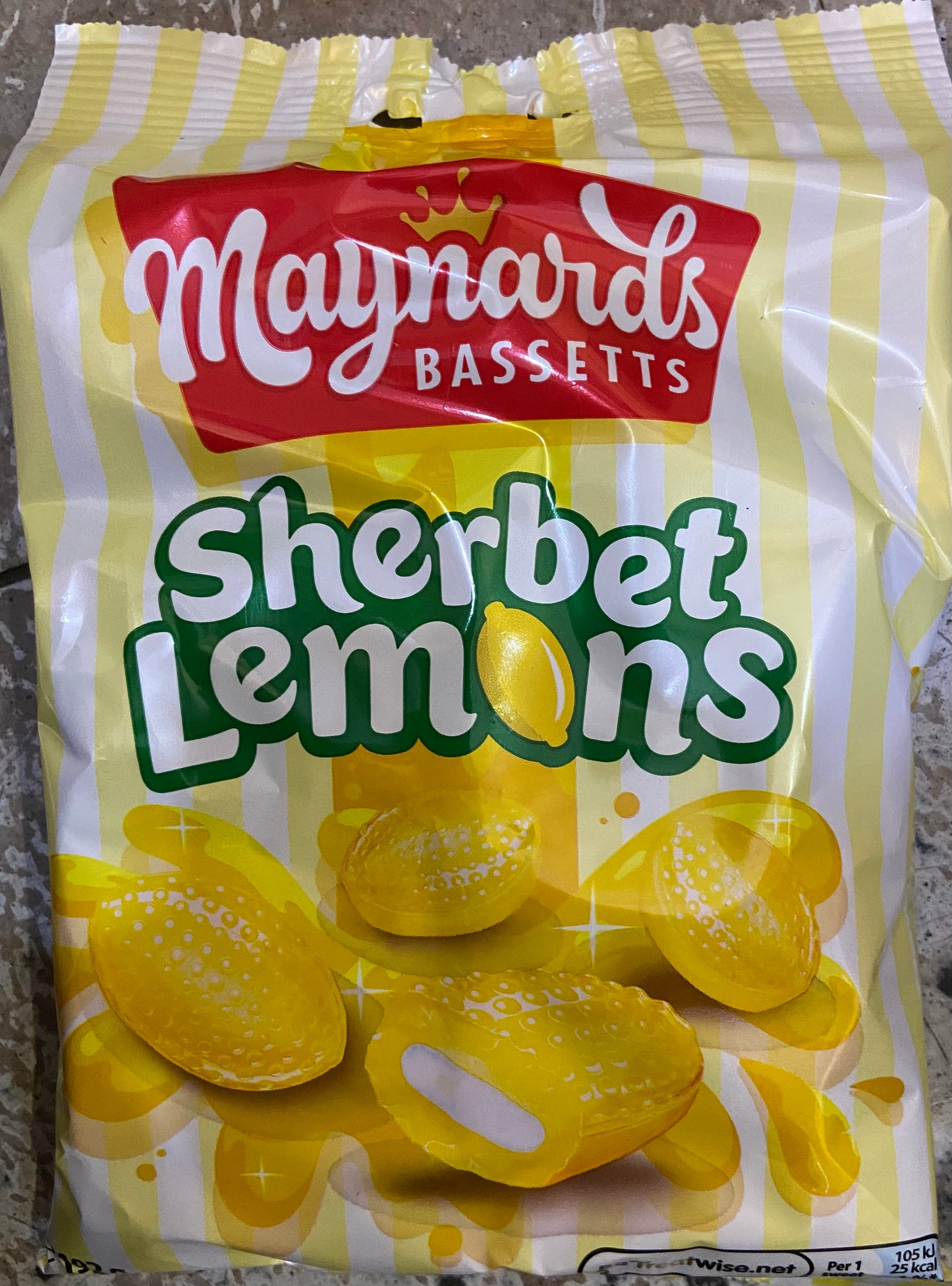 Maynards Bassetts Sherbet Lemons Sweets Bag