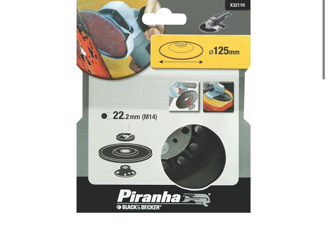 Piranha X32110-XJ 125 x 22mm M14 Nylon Backing Pad