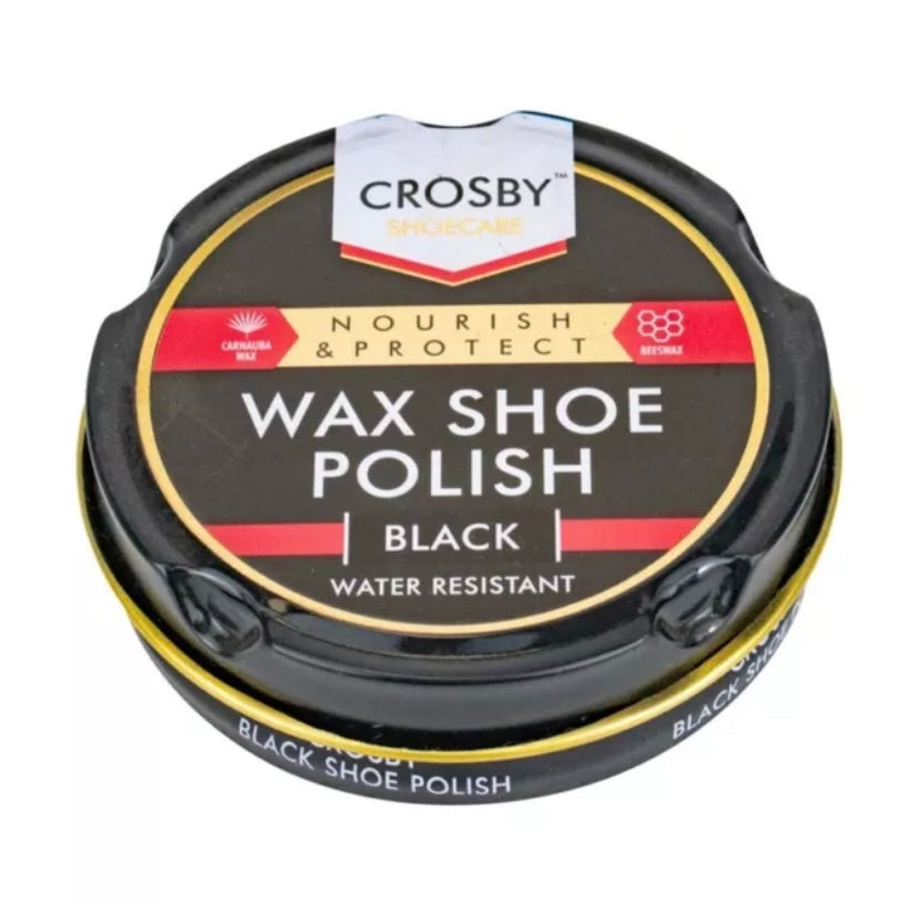 Cirage Noir 50 ml Traditionnel Cuir Chaussures Bottes Brillant Nettoyant Protecteur