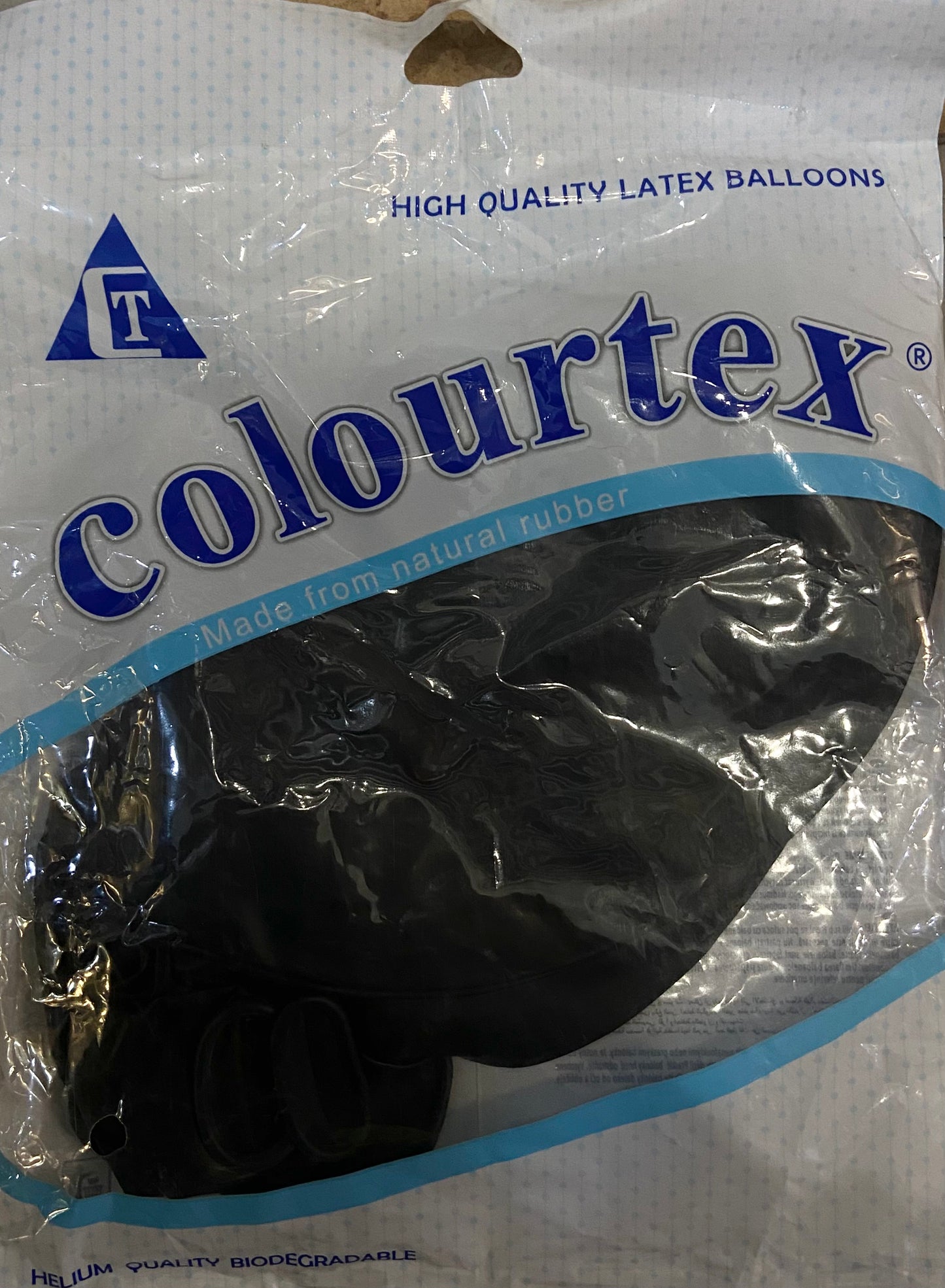 COLOURTEX HIGH QUALITY LATEX BALLOONS BLACK