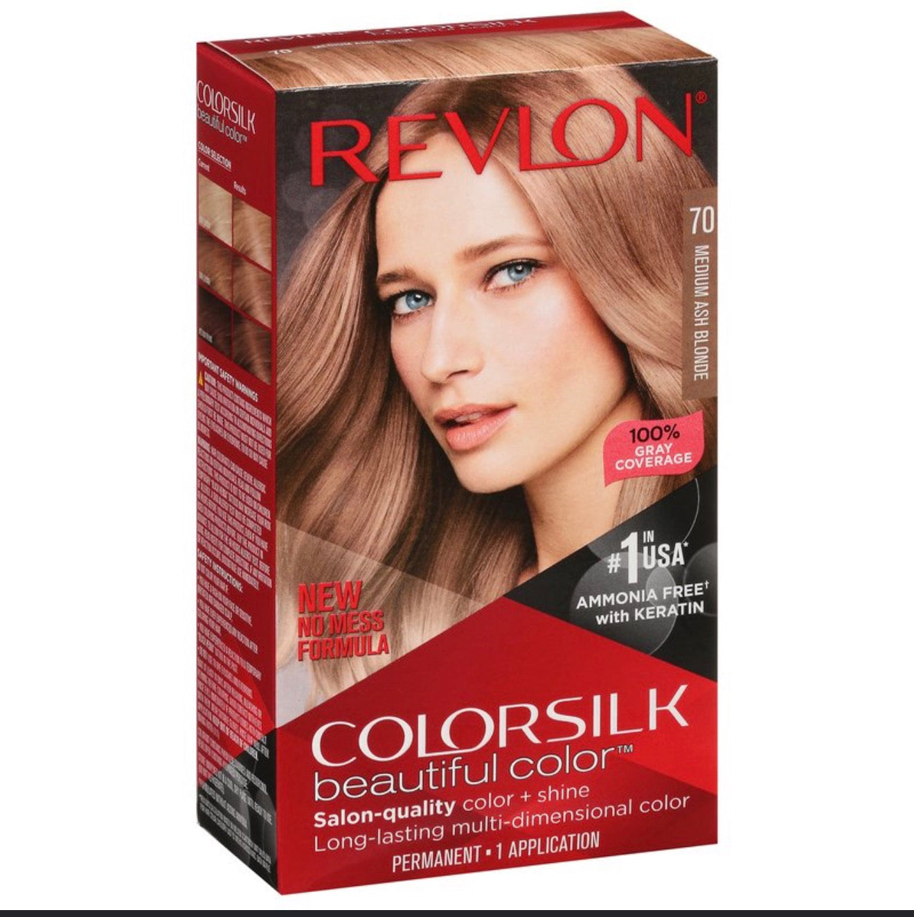 REVLON COLORSILK MEDIUM ASH BLONDE