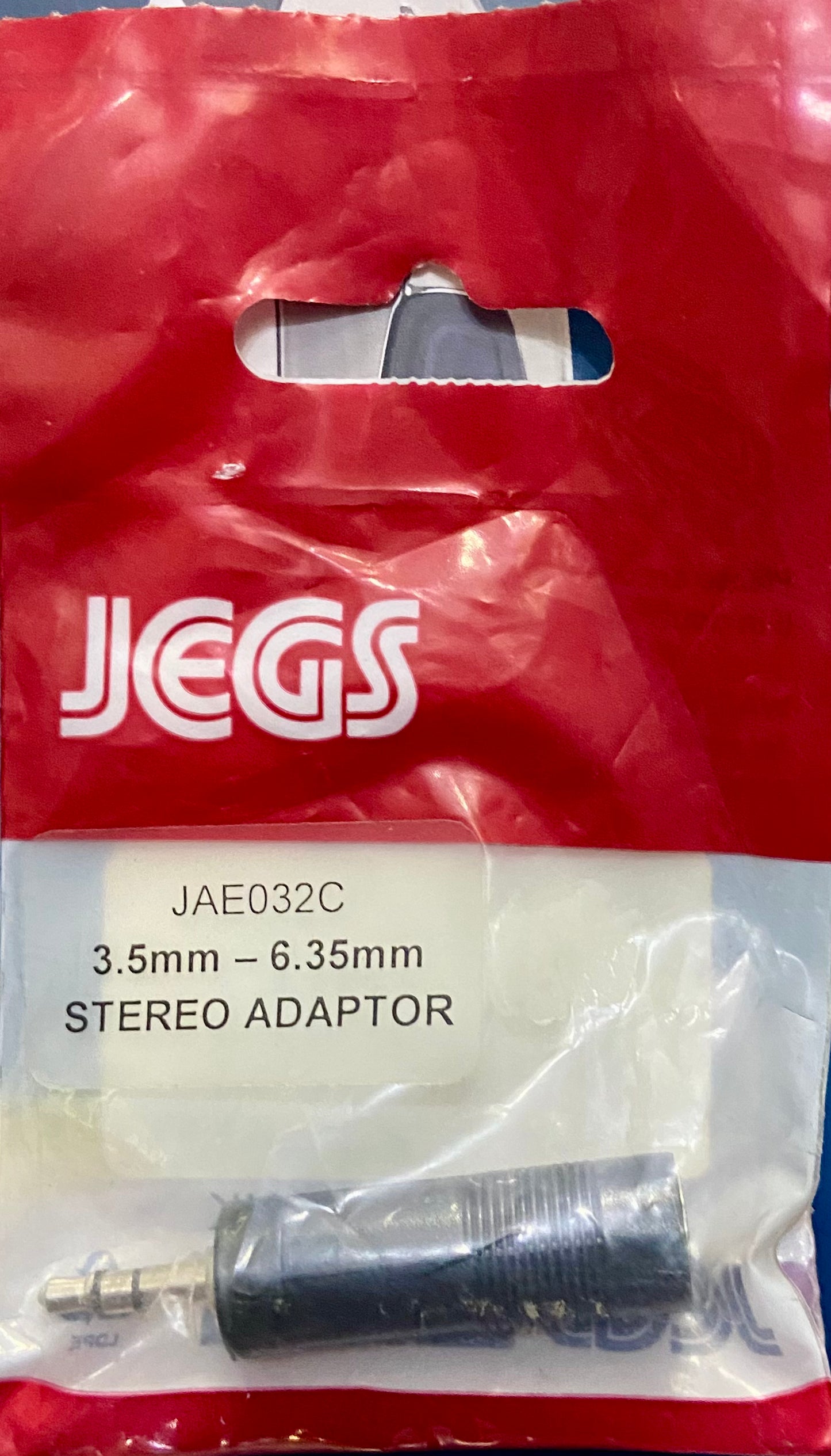 JEGS STEREO ADAPTOR 3.5mm-6.35mm