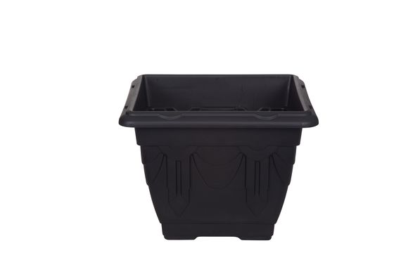 Jardinière carrée vénitienne 38 cm - Noire