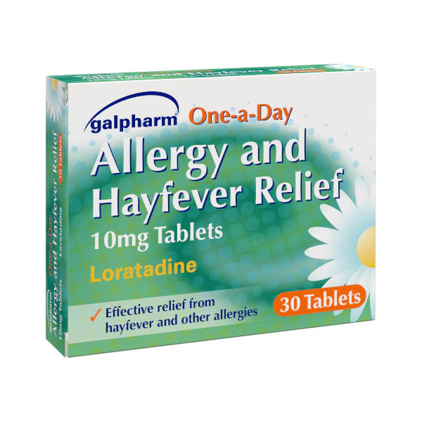 Galpharm Rhume des foins et allergies Loratadine 30 comprimés (VERT)S0072H9