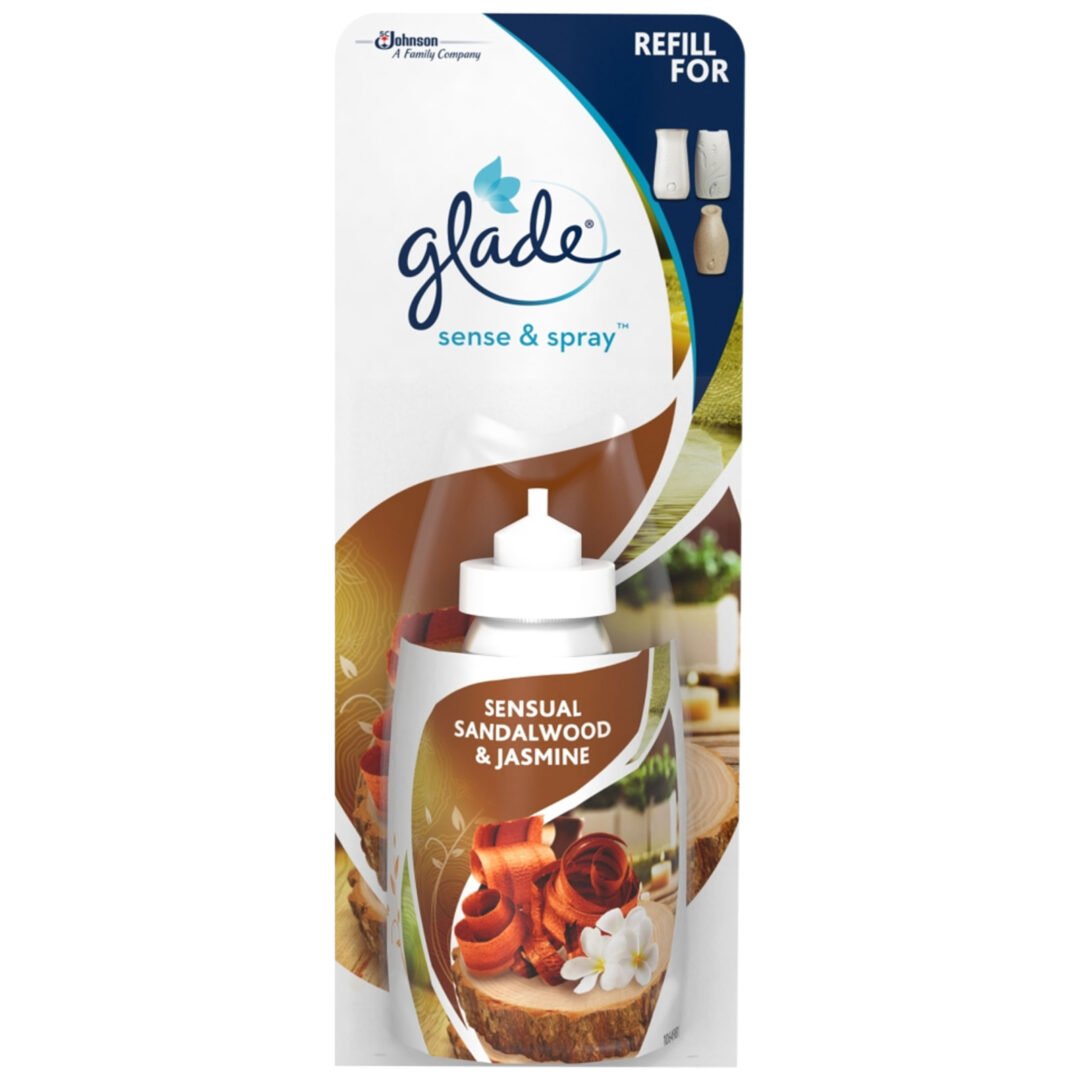 Recharge Glade Sense & Spray Bois de Santal Sensuel et Jasmin Nouveau 18 ml