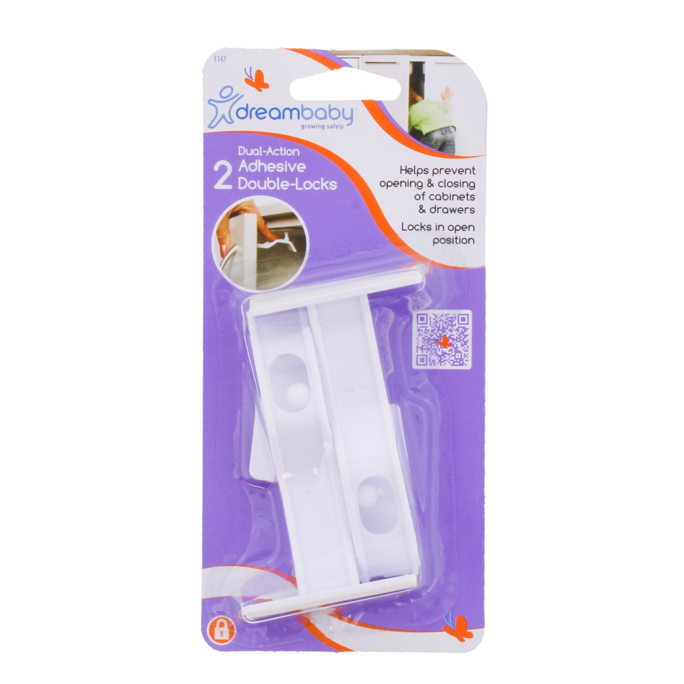 LOQUETS DE PORTE DE PLACARD DREAMBABY 2/PAQUET