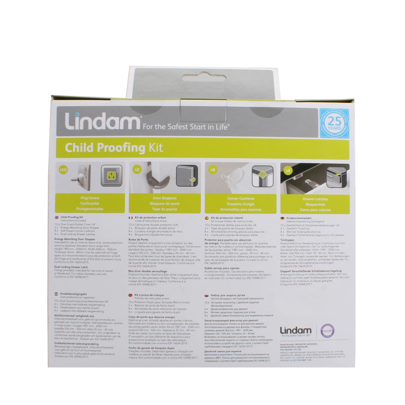 LINDAM (MUNCHKIN) KIT DE SÉCURITÉ MAISON 21 PIÈCES