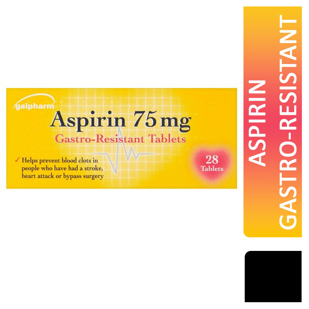 Galpharm Aspirine 75mg Comprimés 28 unités S0084H9