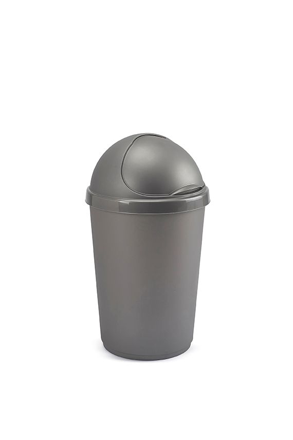 Poubelle Bullet 50L - Argent