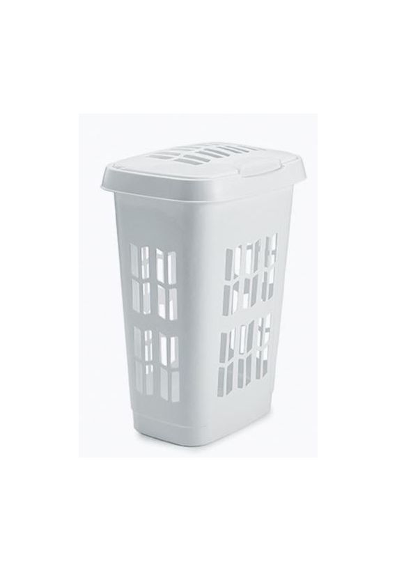 COUVERCLE DE PANIER À LINGE RECTANGULAIRE BLANC