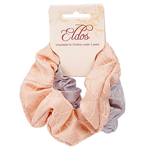 Hair Accessories Scrunchy-2 pack Assorted Colours