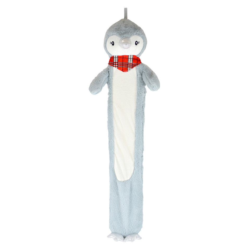 Longue bouillotte pingouin 3D fantaisie