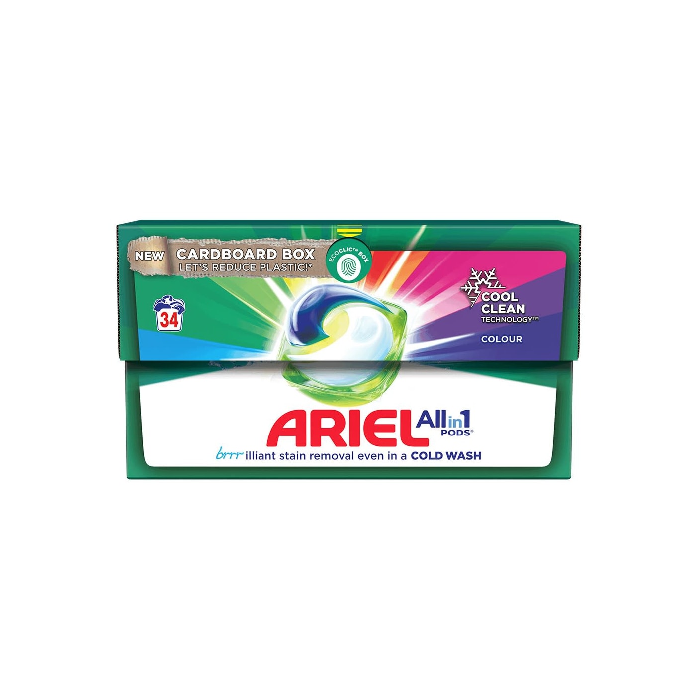ARIEL ALL IN 1 PODS COULEUR 34 LESSIVES