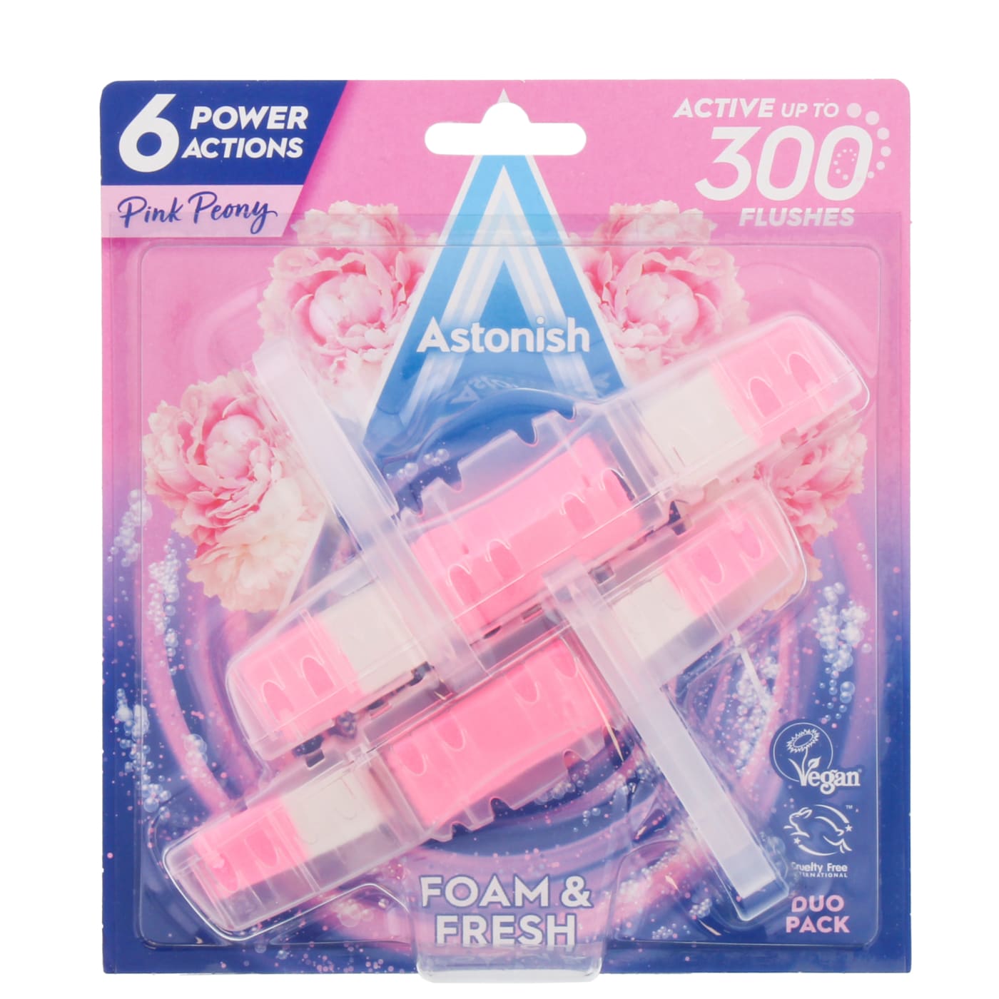 ASTONISH BLOC WC PIVOINE 2X40G
