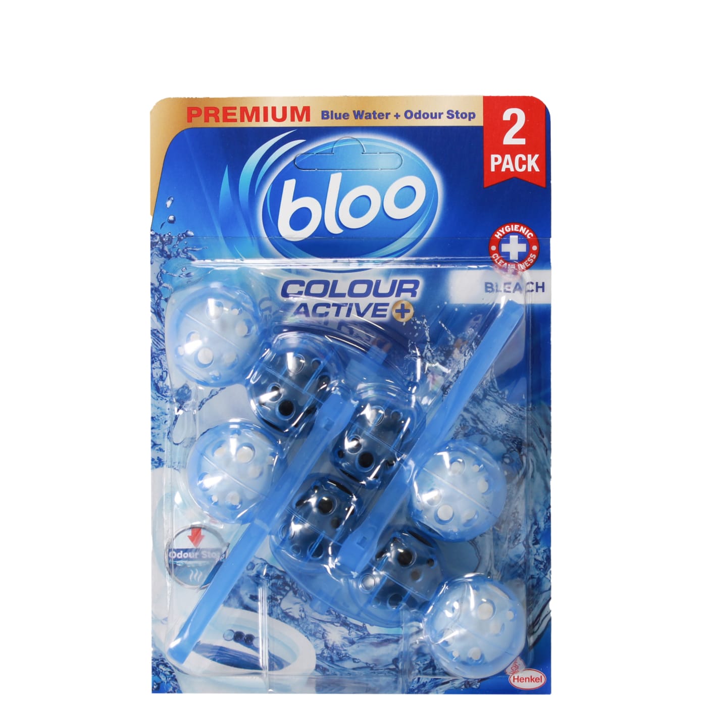 BLOO 2X50G BLOC WC DOUBLE ACTION DÉCOLORANT COULEUR