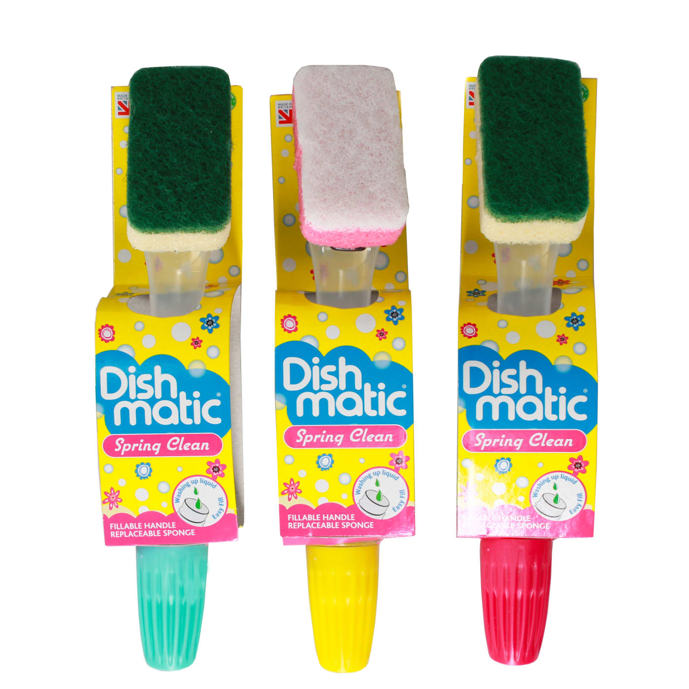 Brosse à récurer avec réservoir de savon DISHMATIC, modèles assortis