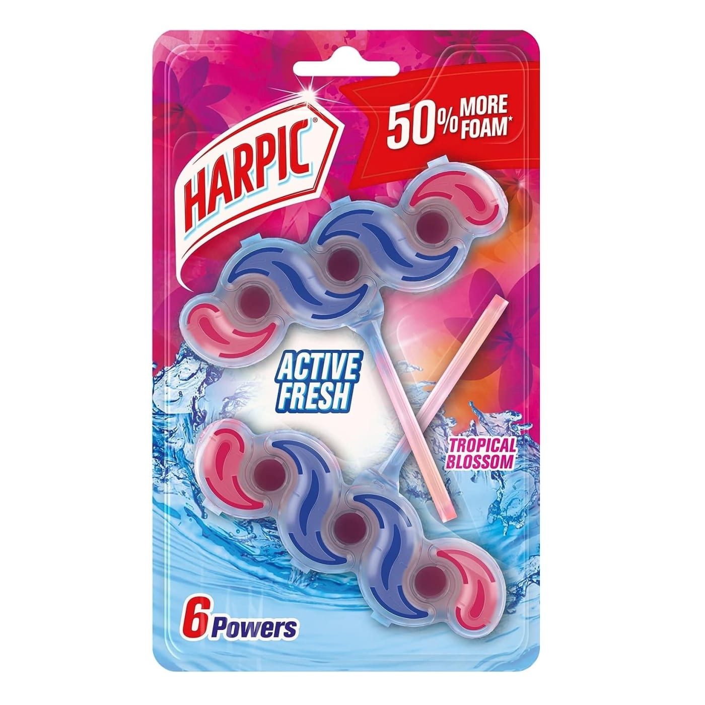 HARPIC 2X35G BLOC CUVETTE FLEURS TROPICALES