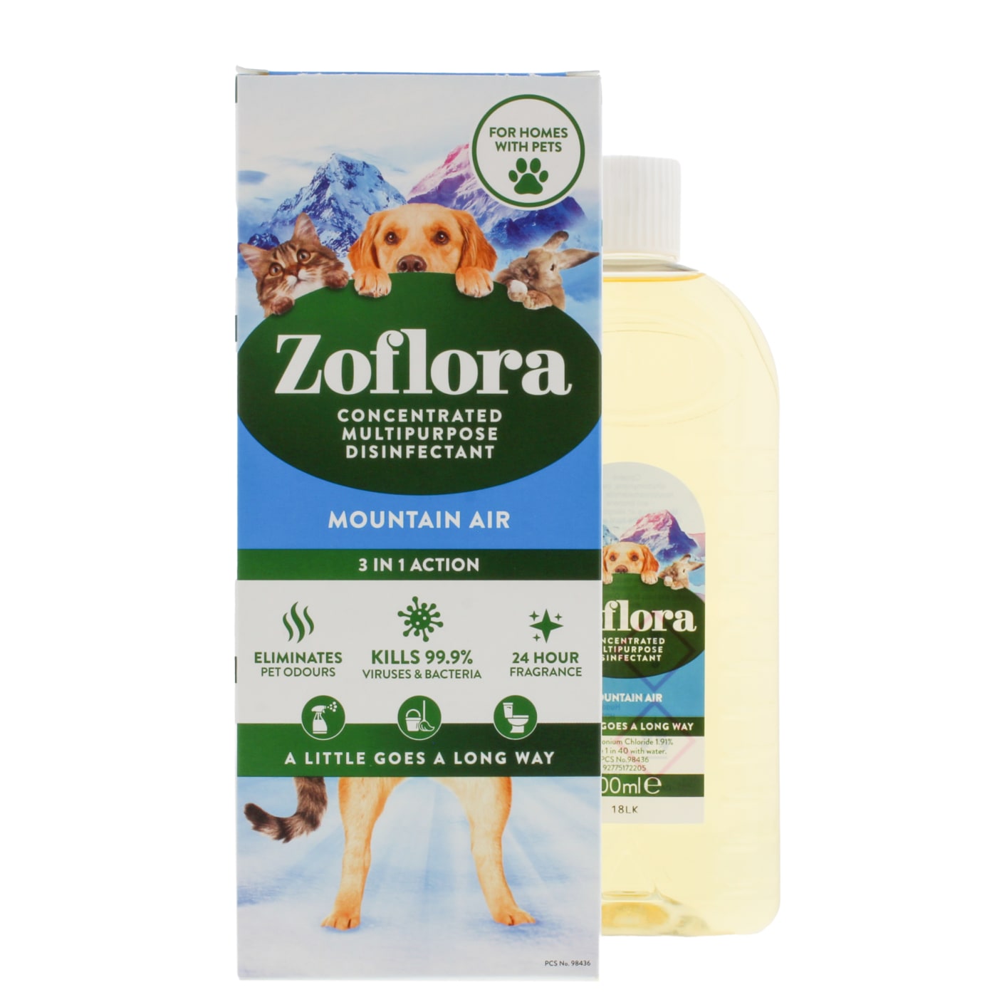ZOFLORA 500ML CONC DÉSINFECTANT MONTAGNE