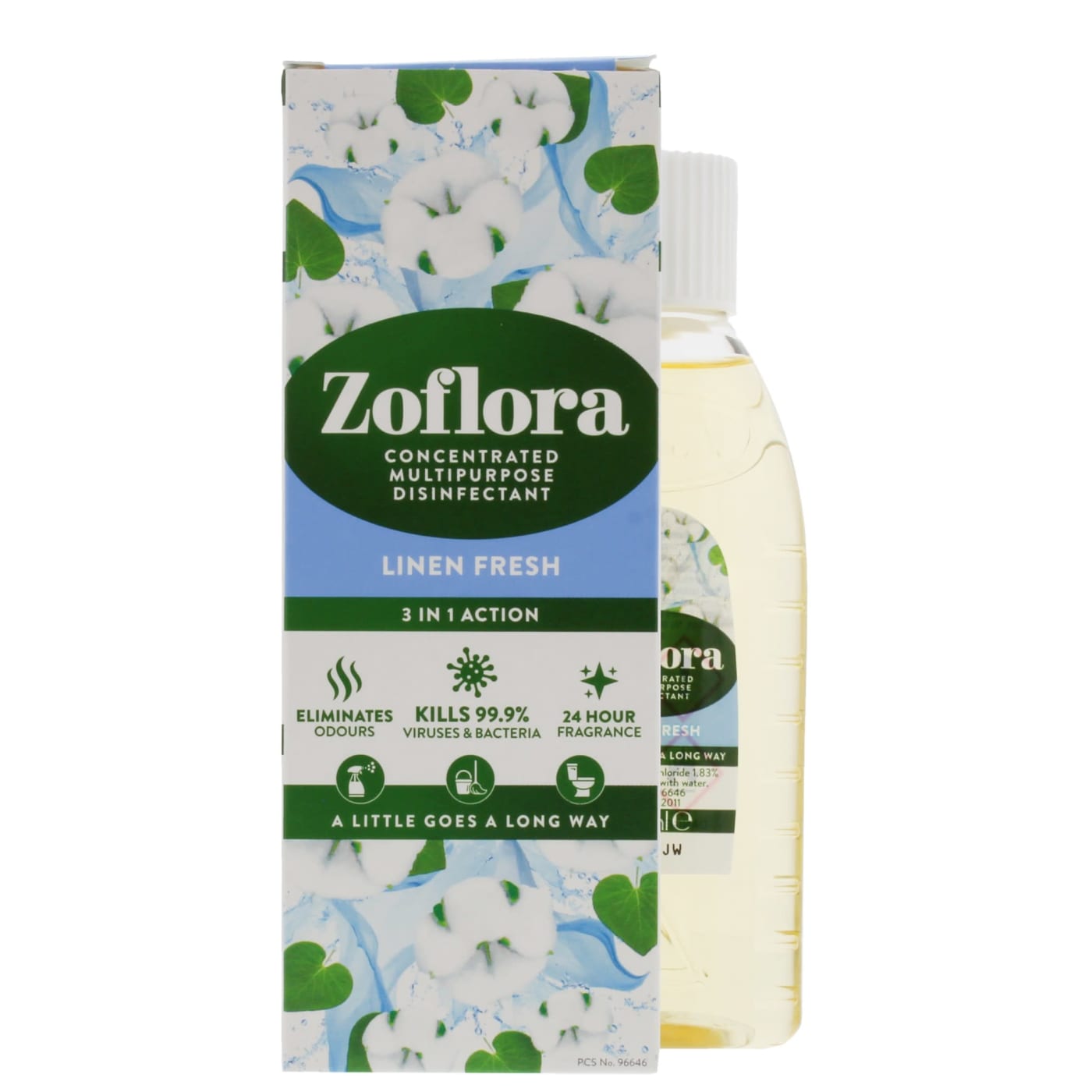 DÉSINFECTANT ZOFLORA PARFUM LIN FRAIS 120ML