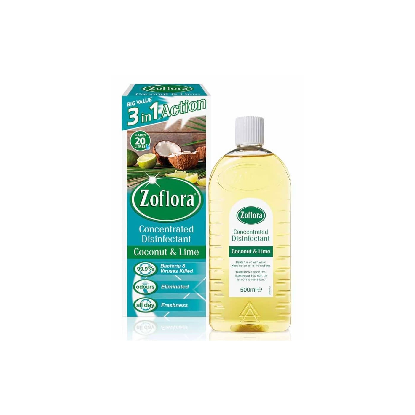 ZOFLORA 500ML DÉSINFECTANT CONCENTRÉ COCO