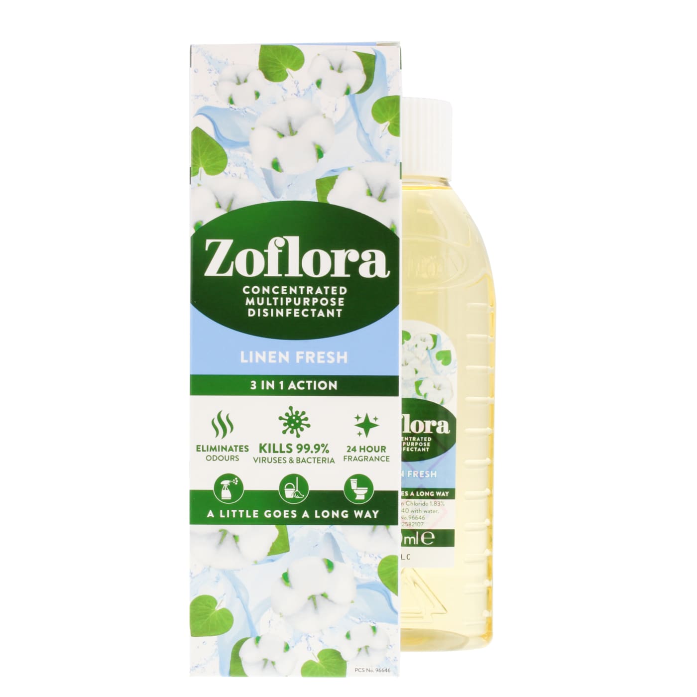 ZOFLORA 250ML DÉSINFECTANT CONCENTRÉ FRAÎCHEUR LINGE