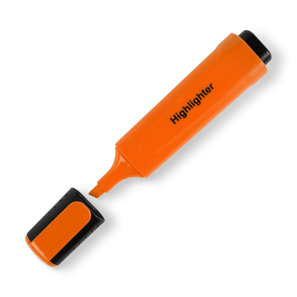 Surligneur Nice day - Orange, lot de 4