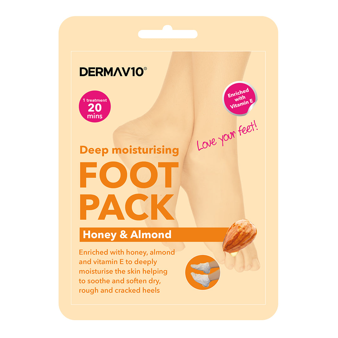 HP Derma V10 Masque Hydratant Pieds Miel & Amande