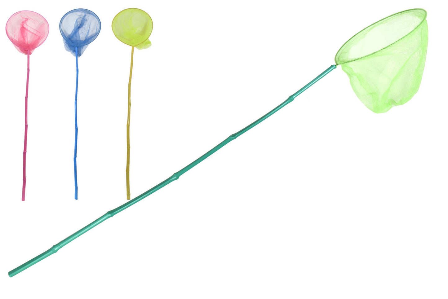 Épuisettes de pêche en bambou enduit de PVC durable de 110 cm