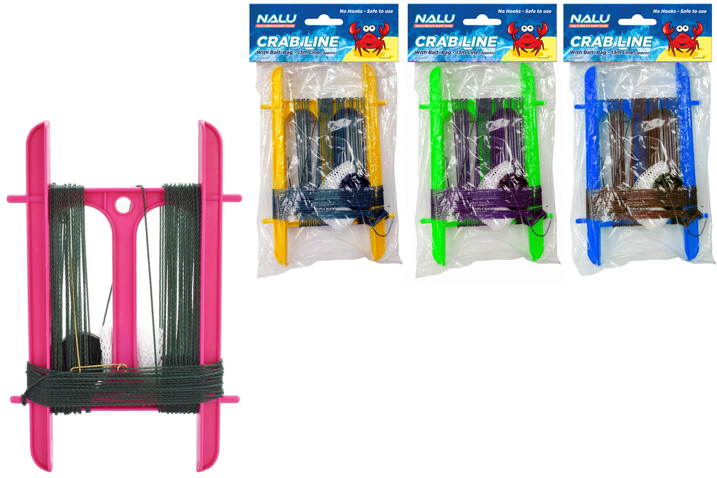 Crab Fishing Line With Bait Bag High-Quality Gear for Successful Crabbing 7"