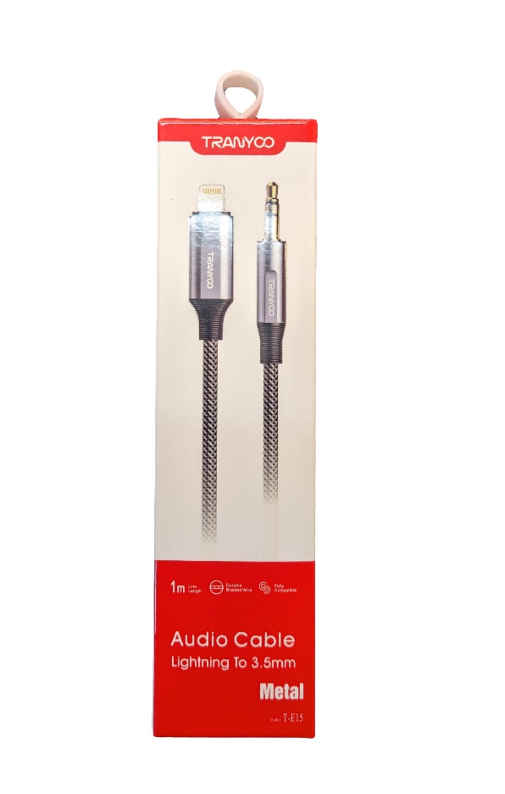 Tranyco Lightning To 3.5mm Jack Cable 1m