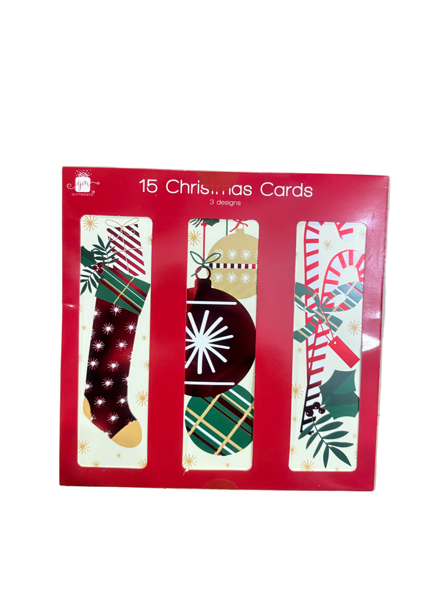15 CHRISTMAS CARDS 3 DESIGNS