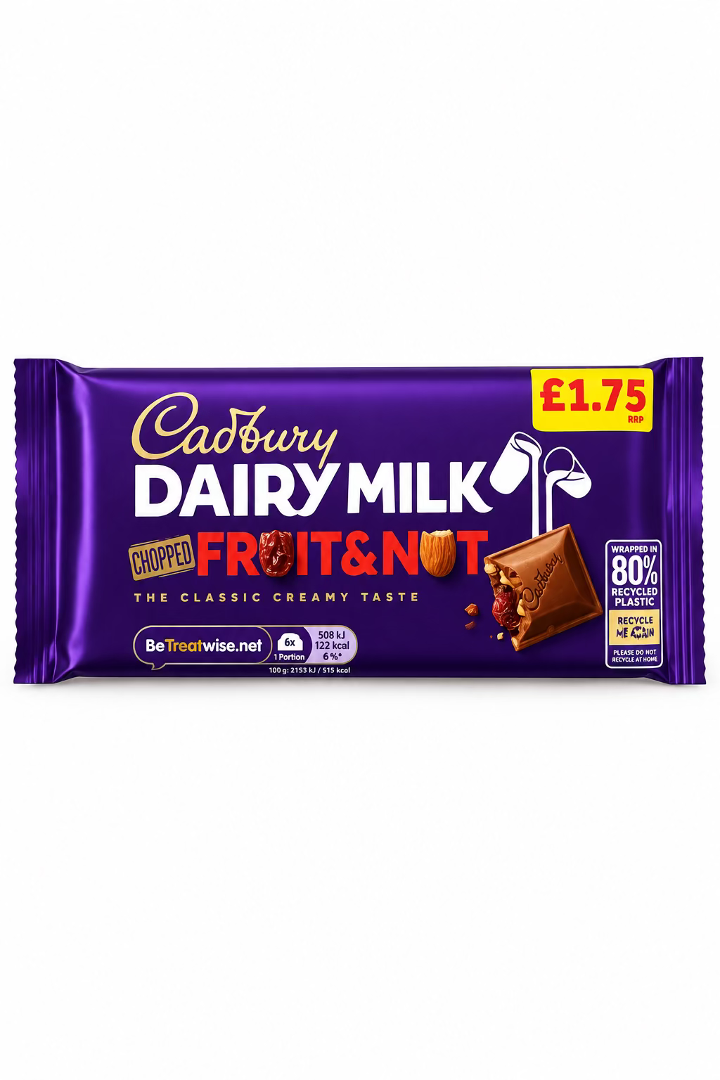 CADBURY DIARY MILK FRUIT & NUT 95g