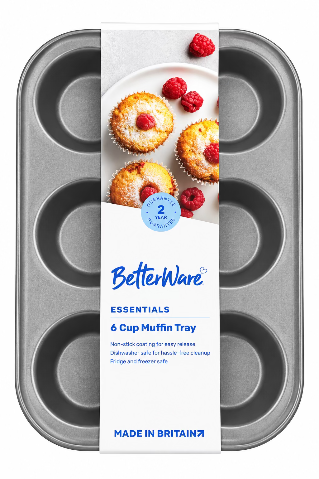 ESSENTIALS 6 CUP MUFFIN TRAY