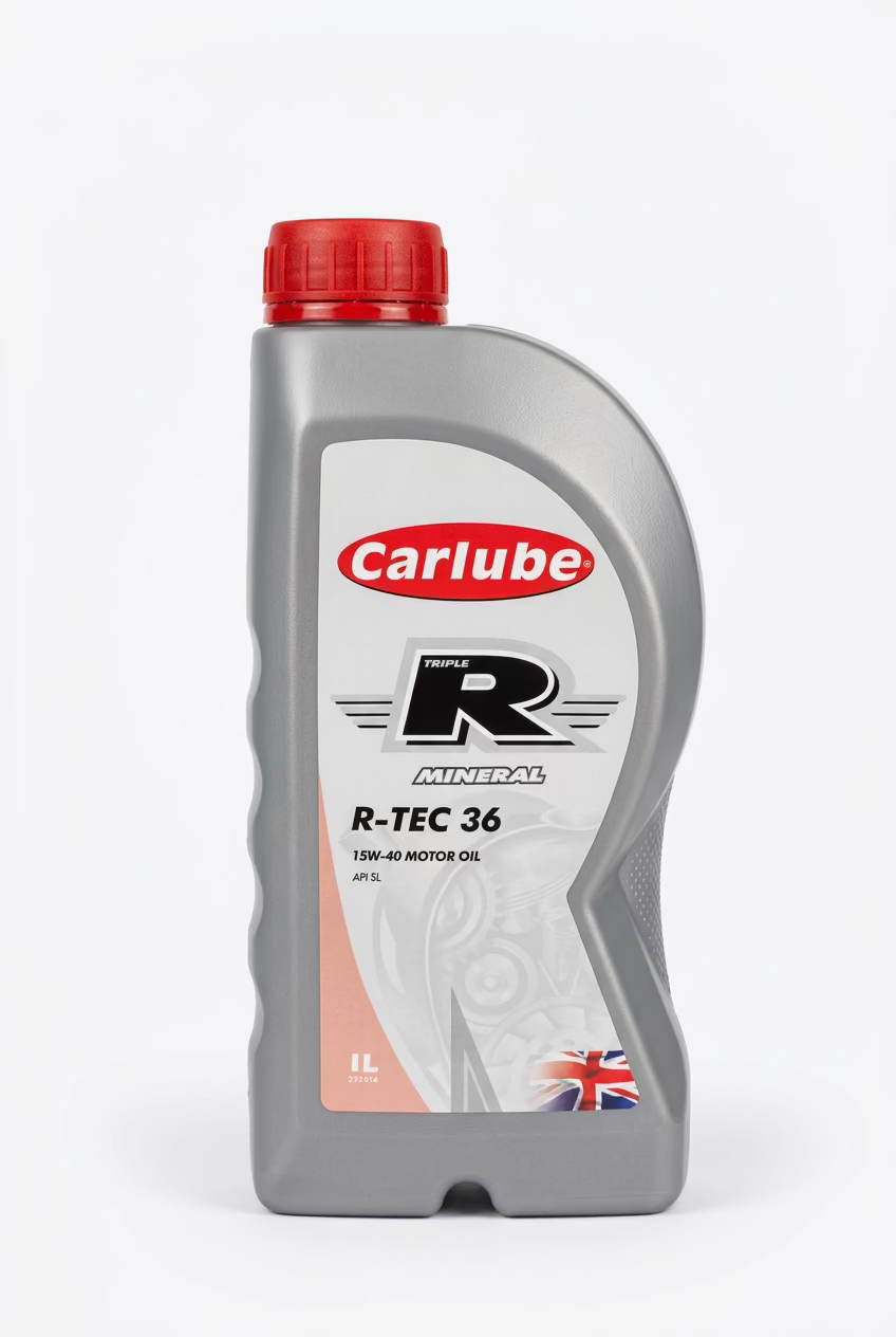 CARLUBE TRIPPLE R MINERAL R-TEC 36 15W-40 MOTOR OIL 1L