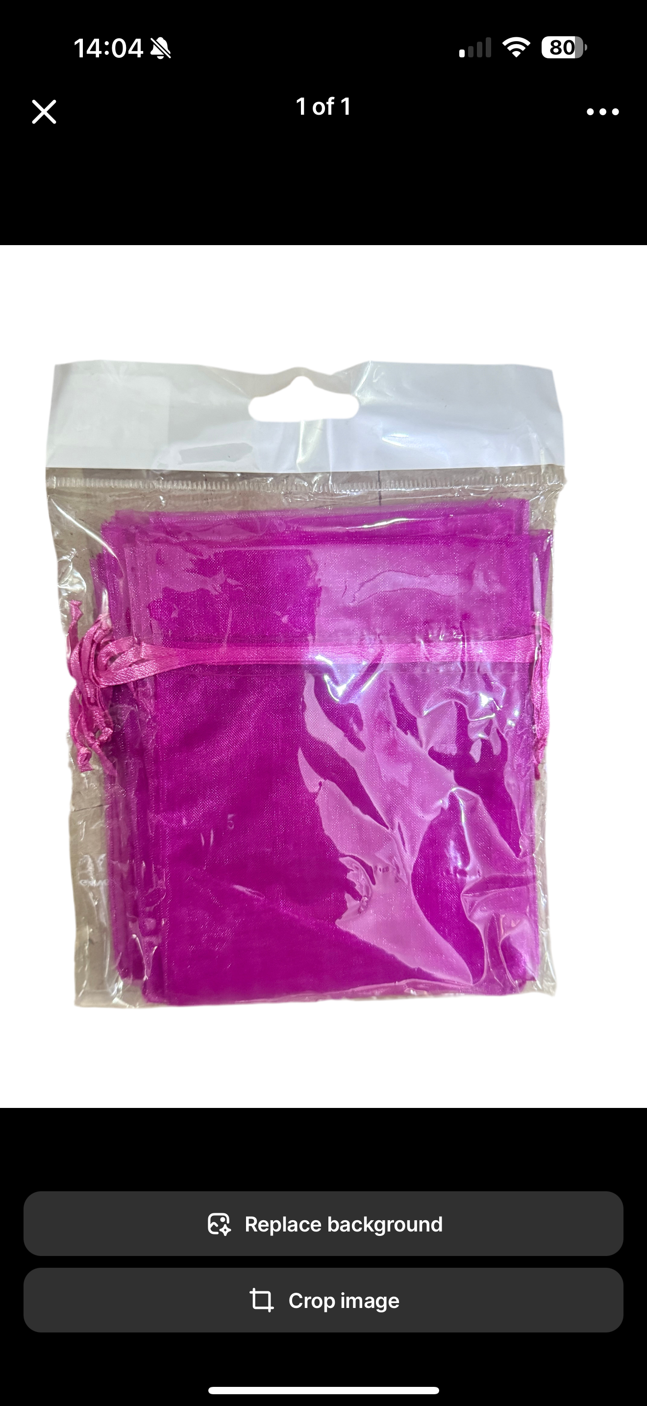 ORGANZA BAG 10pc FUCHSIA 4x5”