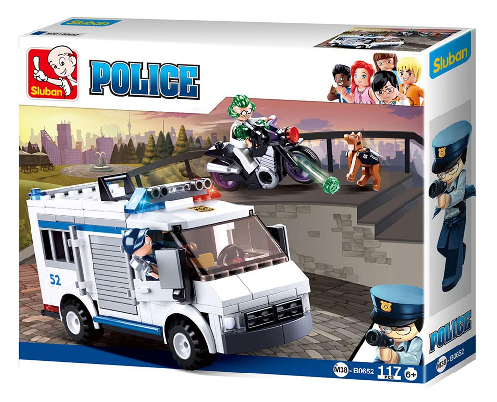 Sluban Police Construction 117pcs 29 x 24 cm, Multicolour