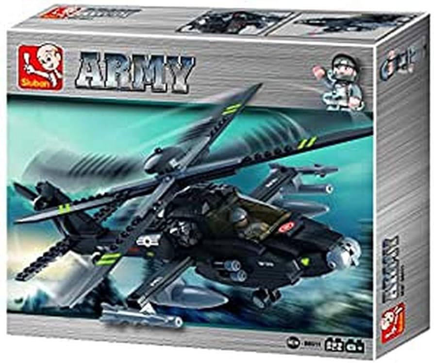 Sluban Army Apache Helicopter