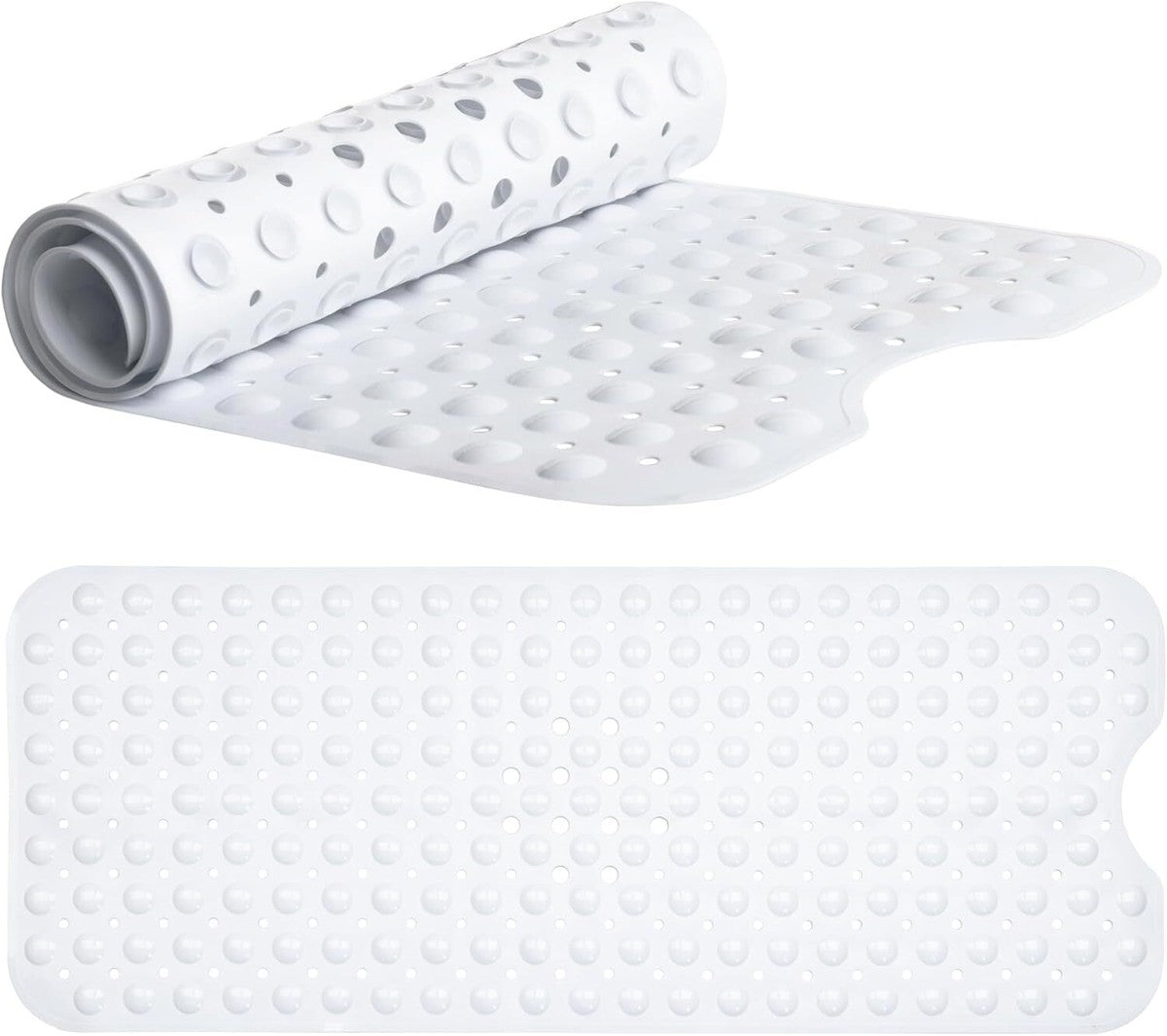 ASHLEY EXTRA LONG BATH MAT WHITH PVC 97.5 x 39cm