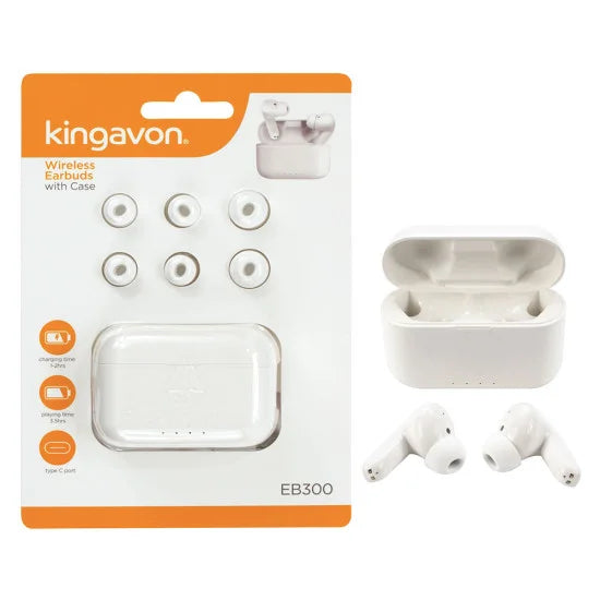 KINGAVON WIRELESS EARBUDS WITH CASE