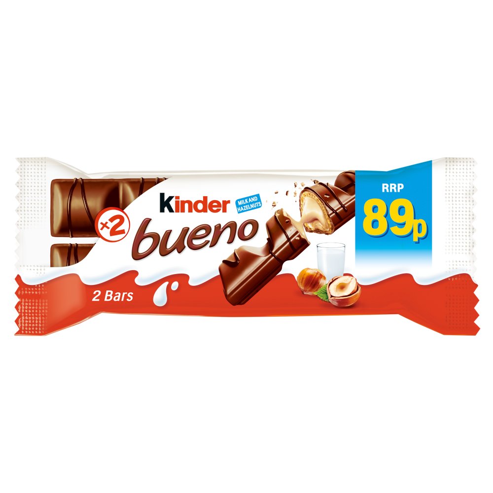 Kinder 2 Bueno Milk & Hazelnut 43g