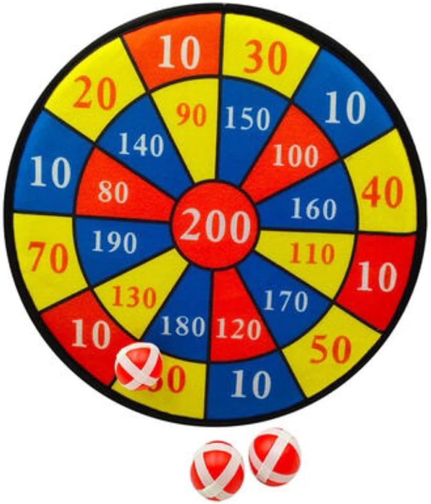 JEU DE CIBLES EN VELCRO 6+